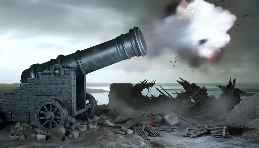 Giant Cannon Devastates Enemies