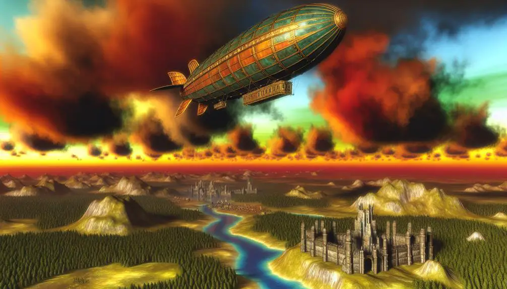 Picturesque Airships In Use